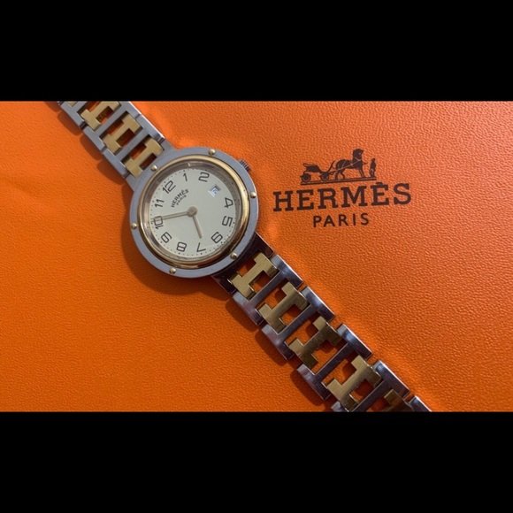 Authentic Hermès Paris clipper 30mm wrist watch - Picture 11 of 12